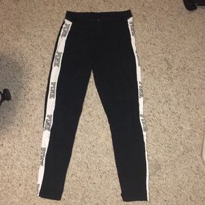 PINK black and white leggings